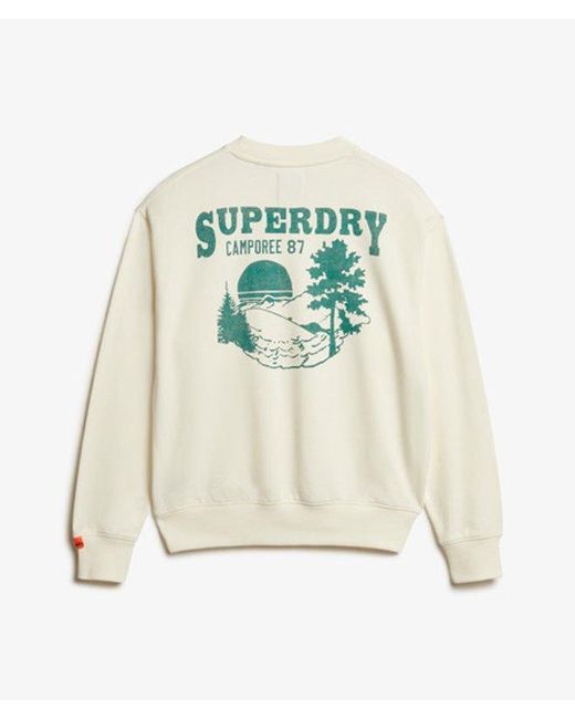 Superdry Natural & Co Lo-fi Outdoor Mono Loose Crew Sweatshirt