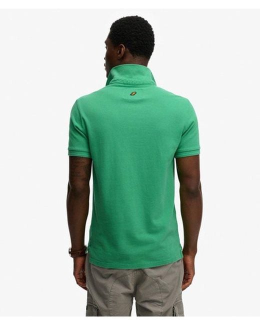 Superdry Green & Co Classic Pique Polo Shirt for men