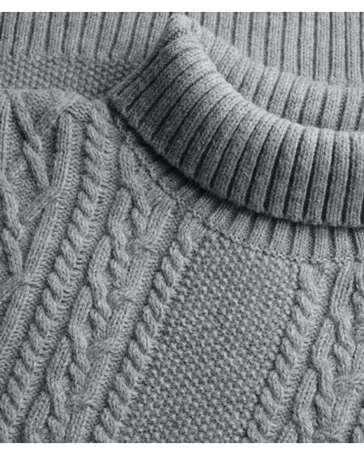 Superdry Jacob Cable Coltrui in het Gray voor heren