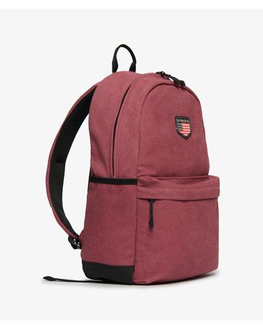 Superdry Red Workwear Canvas Montana Backpack