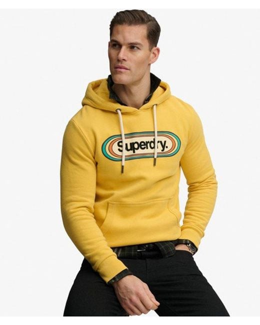 Superdry Yellow & Co Vintage Trade Tab Hoodie for men