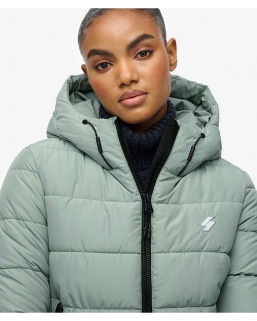 Superdry Blue & Co Hooded Spirit Sports Puffer Jacket