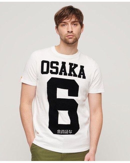 Superdry Black Osaka 6 Mono Standard T-shirt for men
