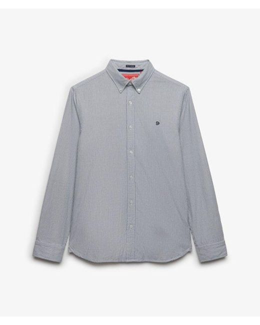 Superdry Gray & Co Classic Oxford Long Sleeve Shirt for men