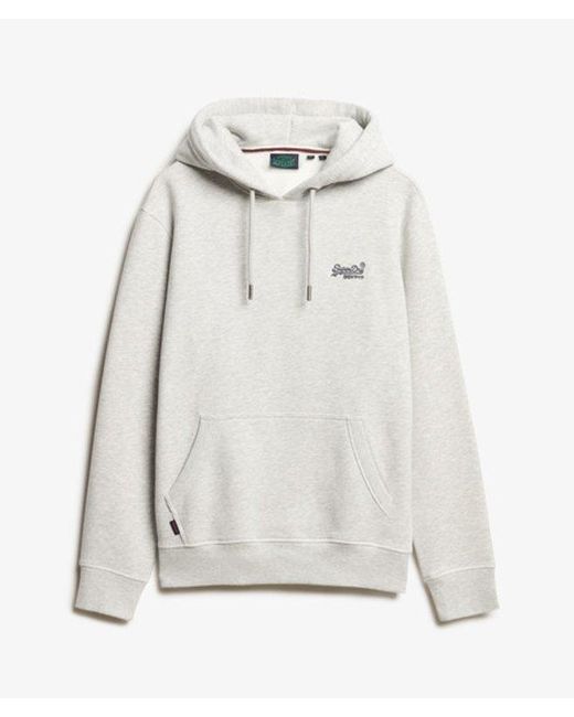 Superdry Gray & Co Essential Logo Hoodie for men