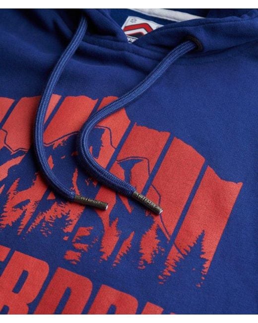 Superdry Blue Mountain Hoodie for men