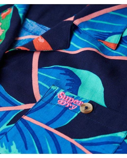 Superdry Beach Resort Overhemd in het Blue