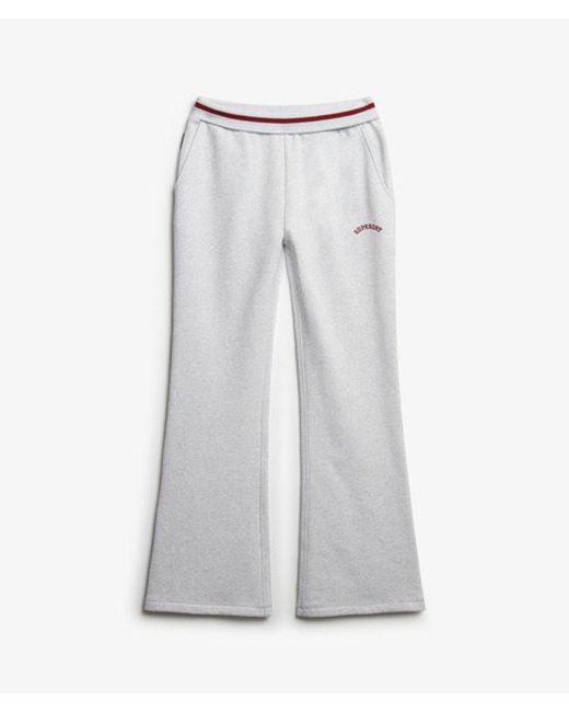 Superdry White & Co Athletic Essentials Logo Low Rise Flare jogger