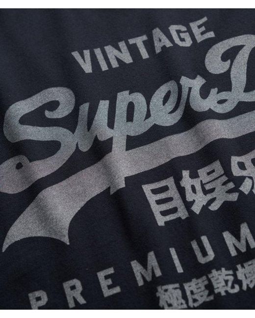 Superdry Black Vintage Logo Classic T-Shirt for men