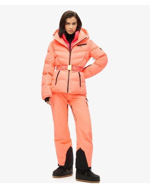 Superdry Pink & Co Ski Luxe Puffer Jacket