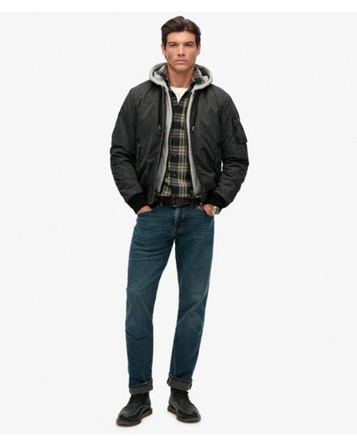 Superdry Black & Co Military Ma1 Bomber Jacket for men