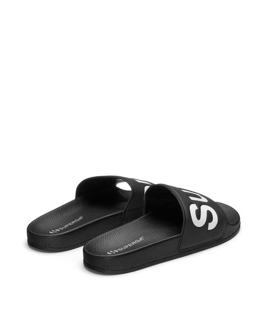 1908 Slides Polysoft di Superga in Black