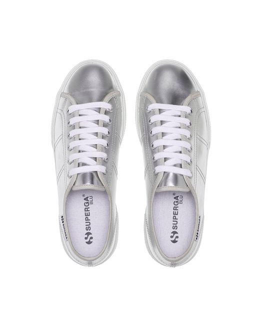 3790 Platform Mirror Synthetic Material Superga de color White