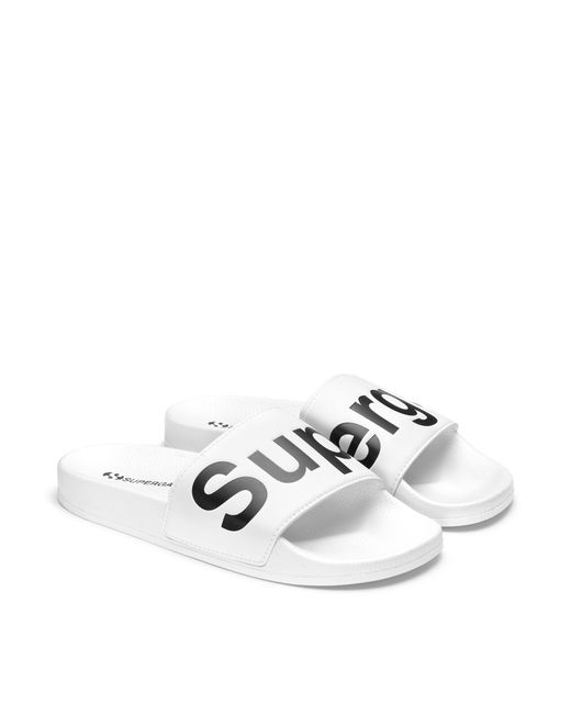 1908 Slides Polysoft di Superga in White