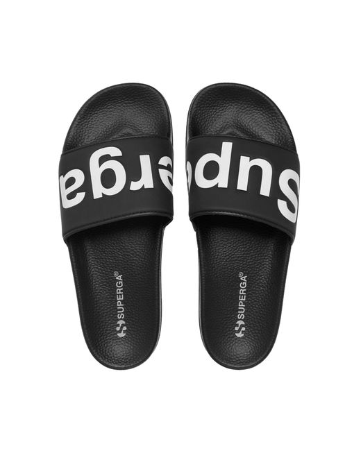 1908 Slides Polysoft di Superga in Black