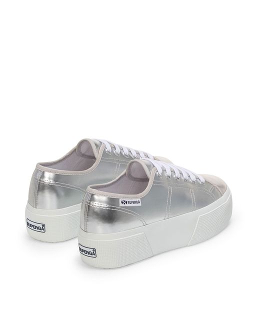 3790 Platform Mirror Synthetic Material Superga de color White