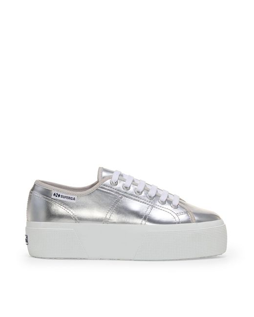 3790 Platform Mirror Synthetic Material Superga de color White