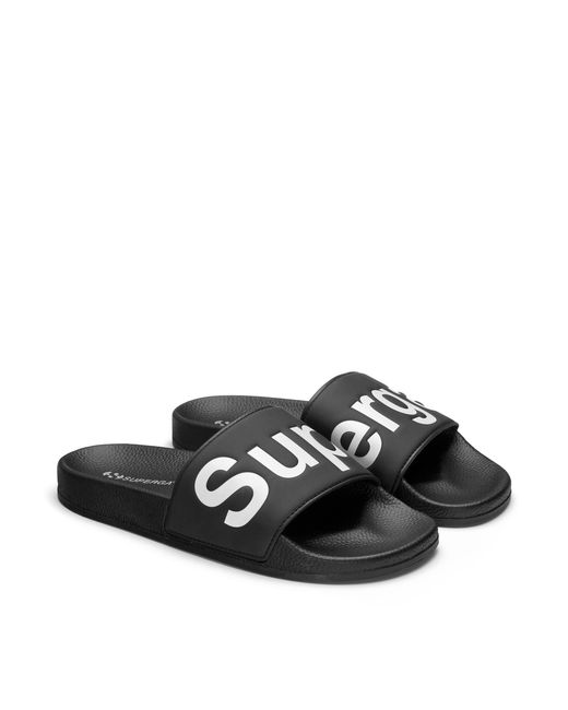 1908 Slides Polysoft di Superga in Black