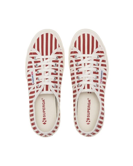 2750 Stripes Print di Superga in Pink