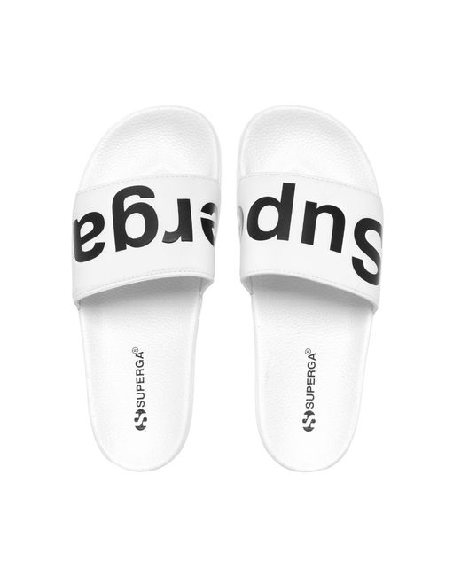 1908 Slides Polysoft di Superga in White