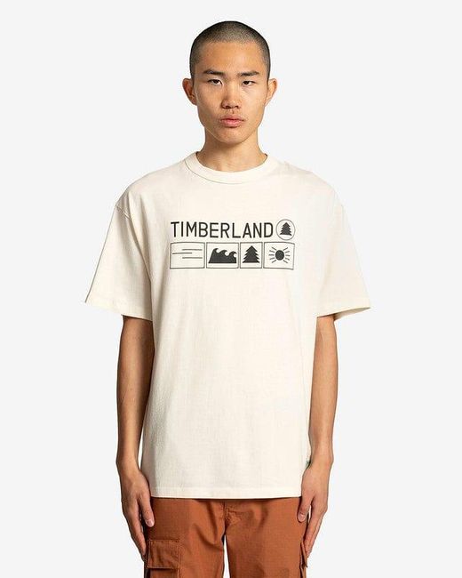 Timberland Future73 X Nina Chanel Relaxed Tee in White for Men