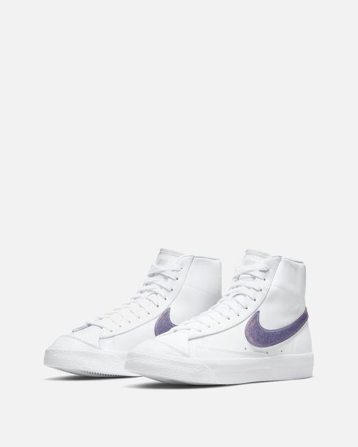 Nike Leather Blazer Mid '77 Essential 'canyon Purple' in White | Lyst