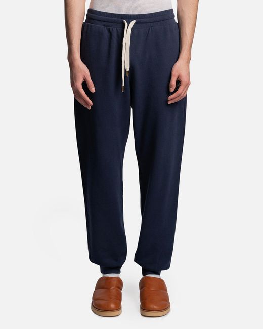 CASABLANCA Stacked Logo Embroidered Sweatpants in Blue for Men | Lyst