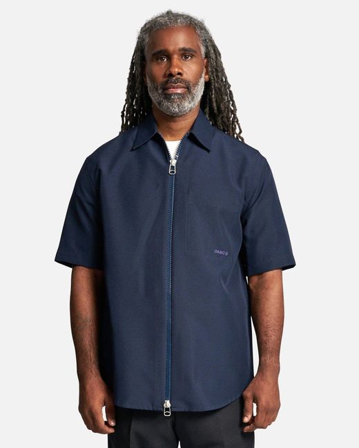 OAMC Ian Shirt Short Sleeved in Blue for Men | Lyst