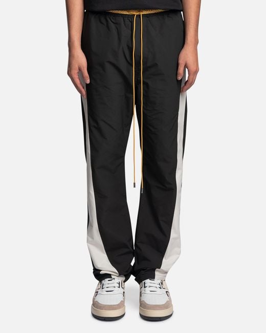 Rhude Curve Panel Track Pant in Black for Men | Lyst