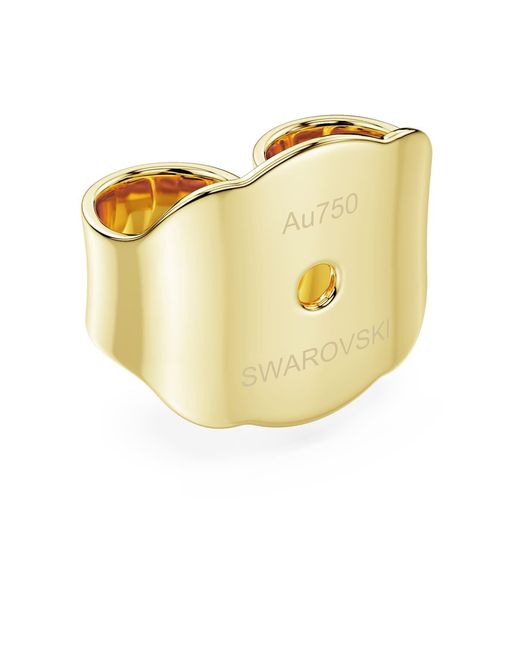 Swarovski Yellow Eternity Earring Back, 14K