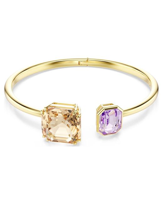 Swarovski Metallic Millenia armreif, oktagon-schliff, mehrfarbig, goldlegierungsschicht