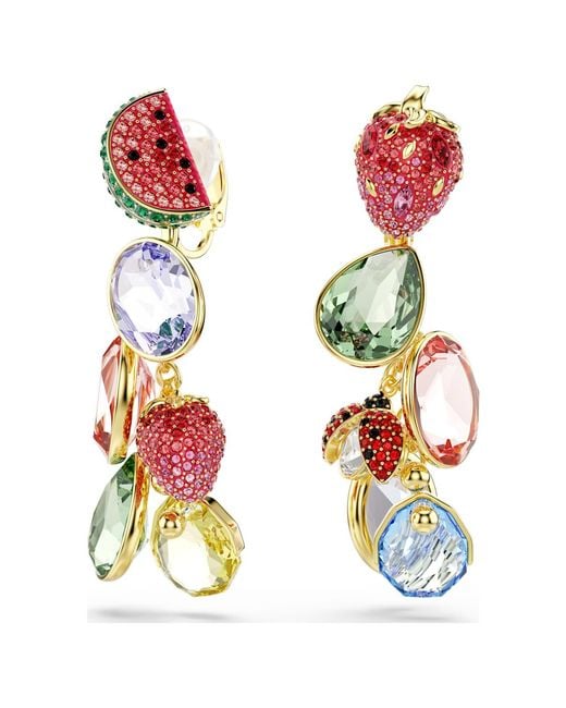 Swarovski Green Idyllia Clip Earrings