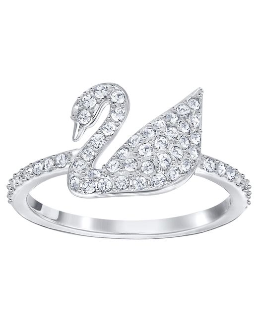 Swarovski Metallic Iconic Swan Ring