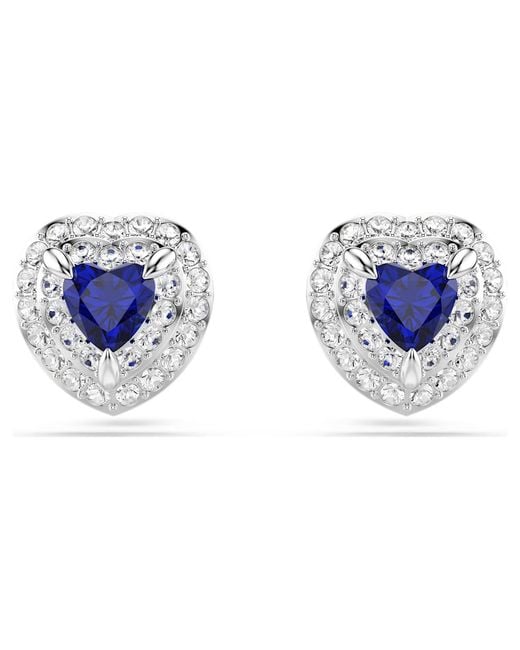 Swarovski Blue One Stud Earrings