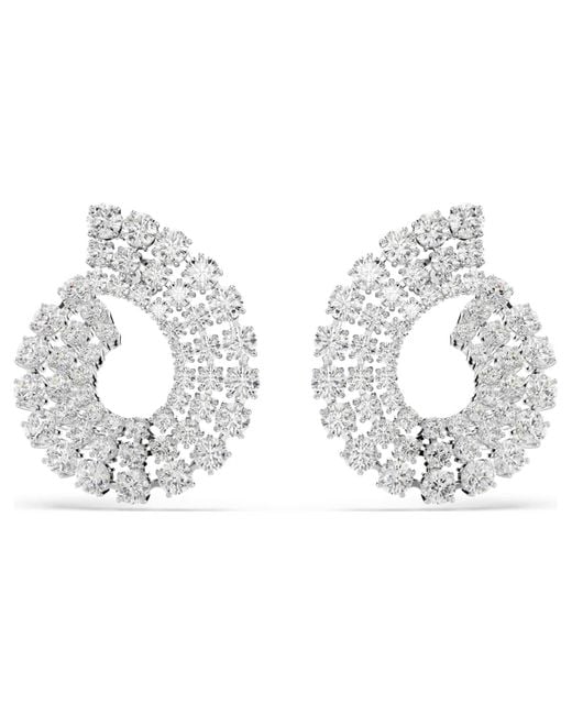 Swarovski Metallic Matrix kreolen, gemischte rundschliffe