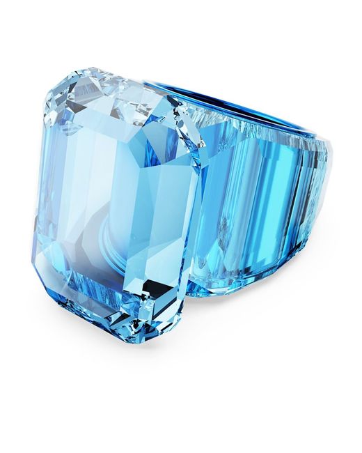 Swarovski Blue Lucent Cocktail Ring