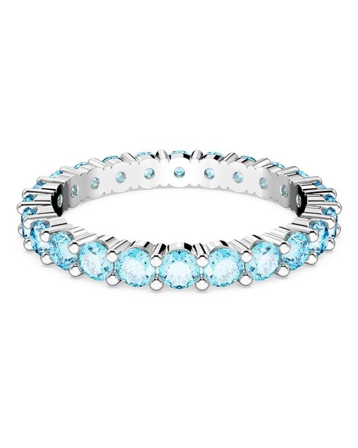 Anillo matriz Swarovski de color Blue