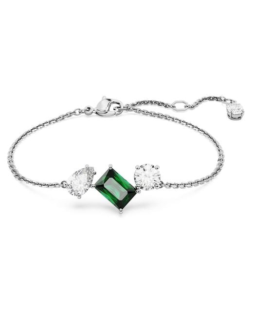 Swarovski Metallic Mesmera Bracelet, Mixed Cuts, Rhodium Plated