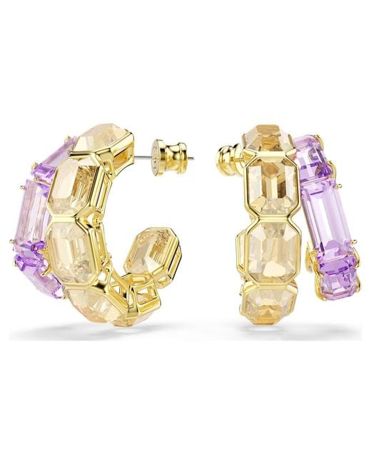 Swarovski Metallic Millenia Hoop Earrings