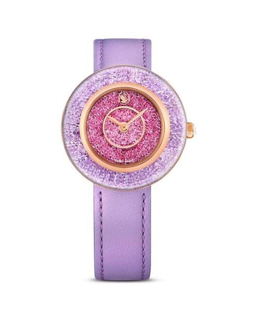 Swarovski Purple Crystalline Lustre Watch