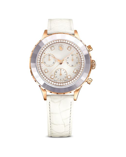 Swarovski White Octea Chrono Watch