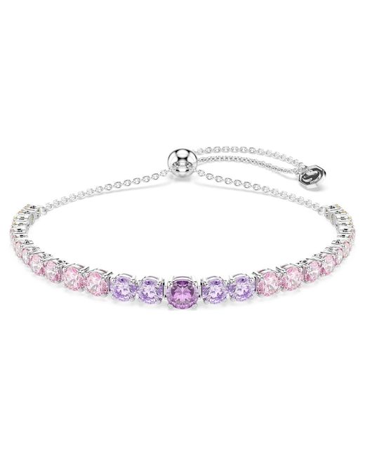 Swarovski Metallic Matrix Tennis Bracelet