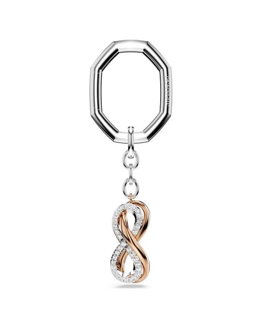 Swarovski Metallic Key Ring, Infinity, Mixed Metal Finish