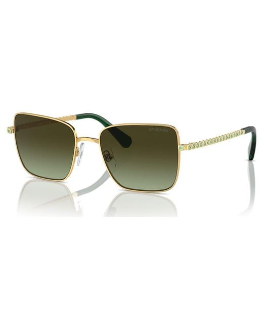 Swarovski Green Sunglasses