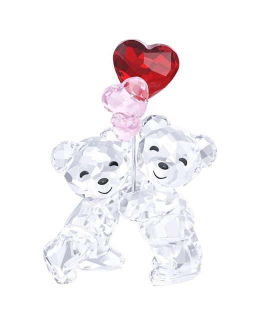 Swarovski White Kris Bear Heart Balloons
