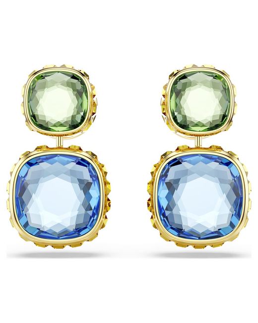 Swarovski Blue Chroma Drop Earrings