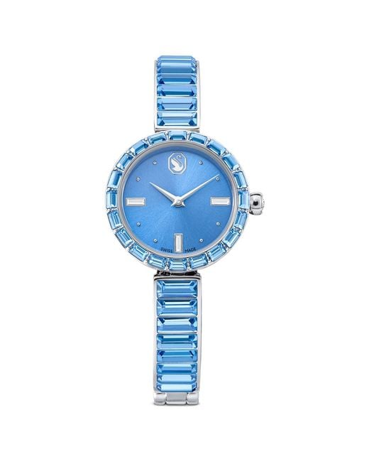 Swarovski Blue Matrix Bangle Watch