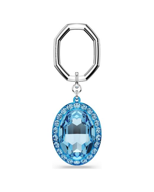 Swarovski Blue Schlüsselanhänger, oval-schliff