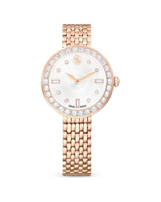 Swarovski Metallic Certa uhr, schweizer produktion, metallarmband