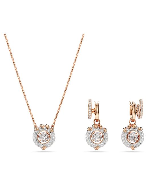 Swarovski Metallic Dragon & Phoenix Set, Dragon's Claw, 18K Rose Finish